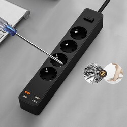 Wiwu PD20W U01EU Power Strip Çoklu Priz 160 cm - 6