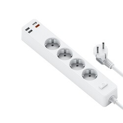Wiwu PD20W U01EU Power Strip Çoklu Priz 160 cm - 3