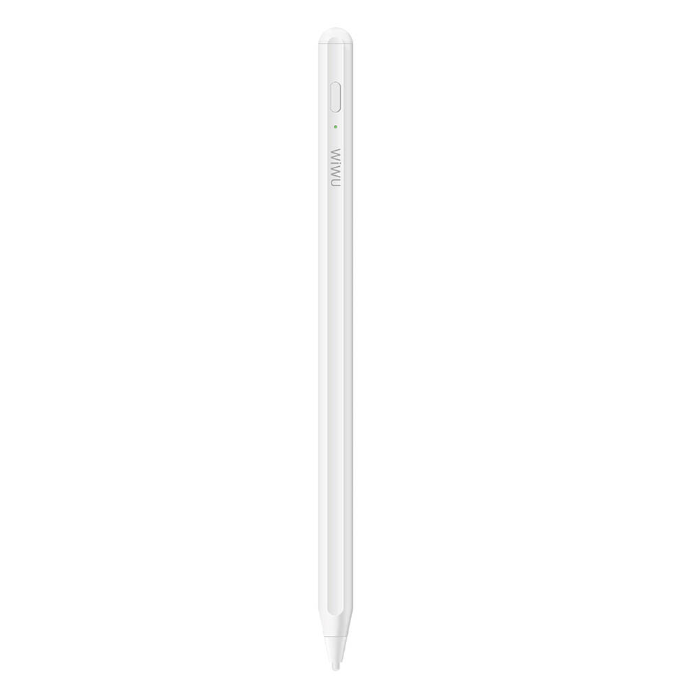 Wiwu Pencil D Aktif Kapasitif Basınçlı Universal Palm-Rejection Özellikli Dokunmatik Stylus Kalem - Beyaz