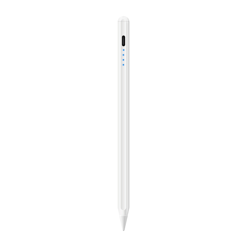 Wiwu Pencil E A02 Avuç İçi Reddi (Palm Rejection) ve Eğim Hassasiyeti Özellikli Dokunmatik Kalem - Beyaz