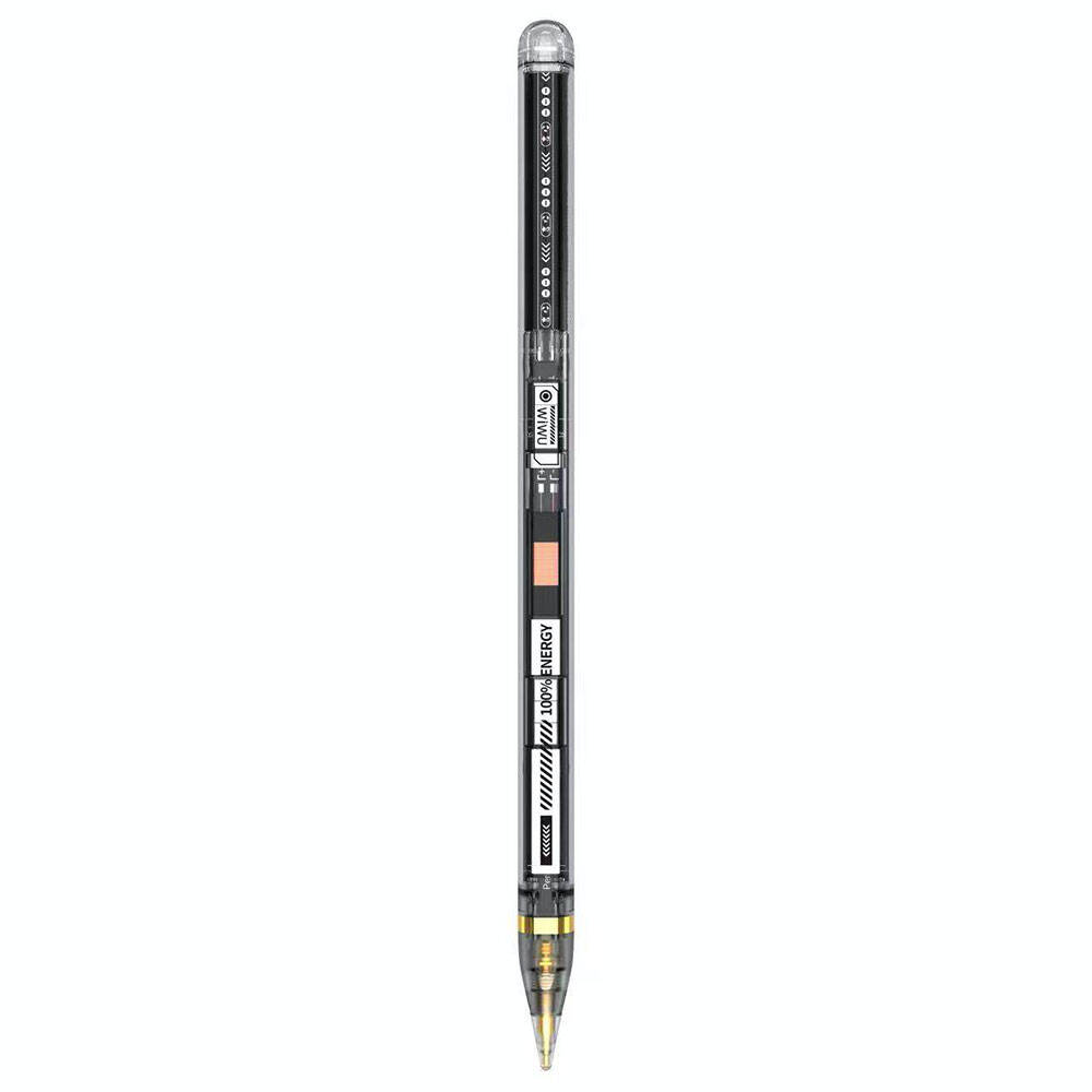 Wiwu Pencil W Pro Dijital Led Göstergeli Palm-Rejection Şeffaf Görünüm Tasarımlı Dokunmatik Çizim Kalemi - Renksiz