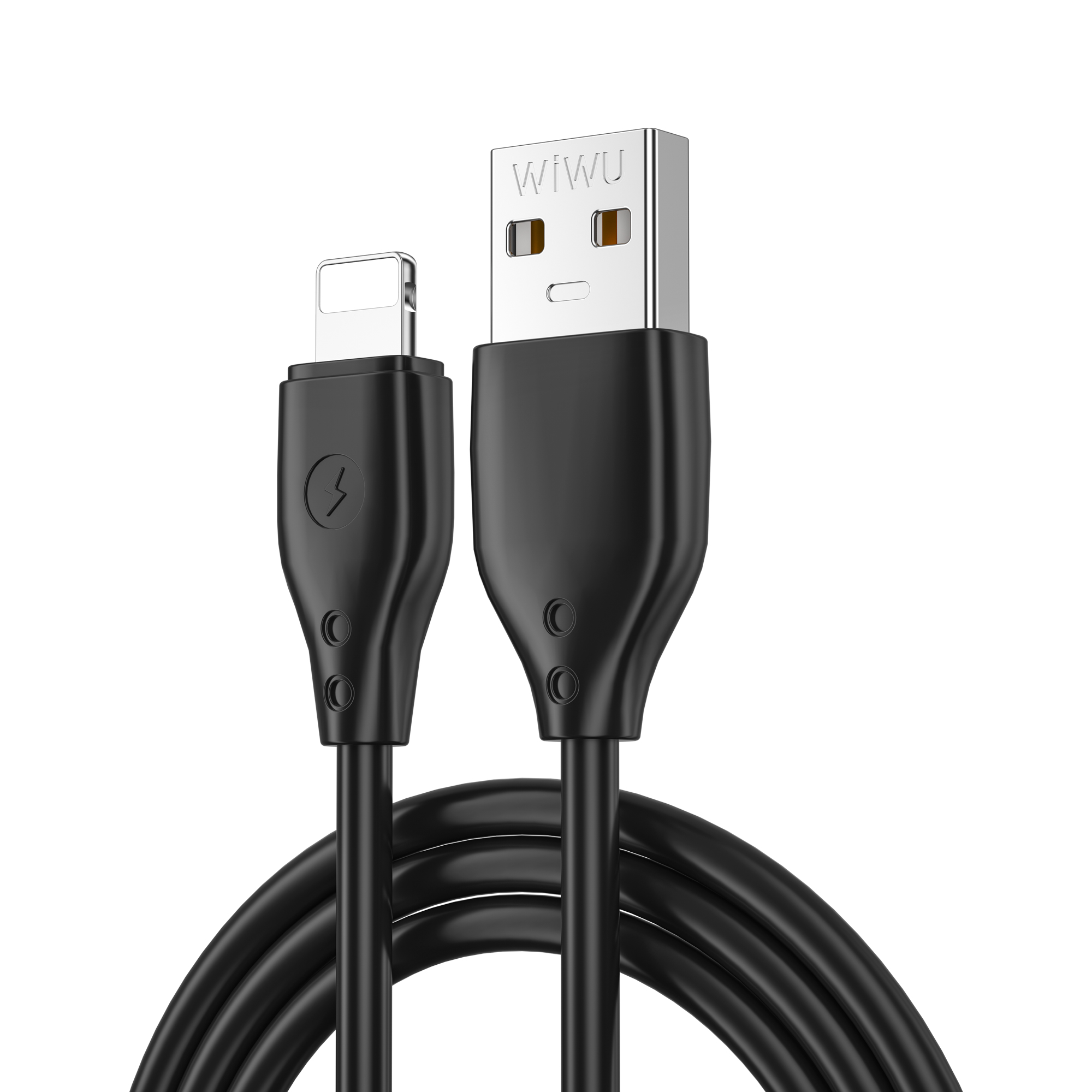 Wiwu Pioneer Wİ-C001 Ultra Esnek Lightning Usb Kablo 1M - Siyah