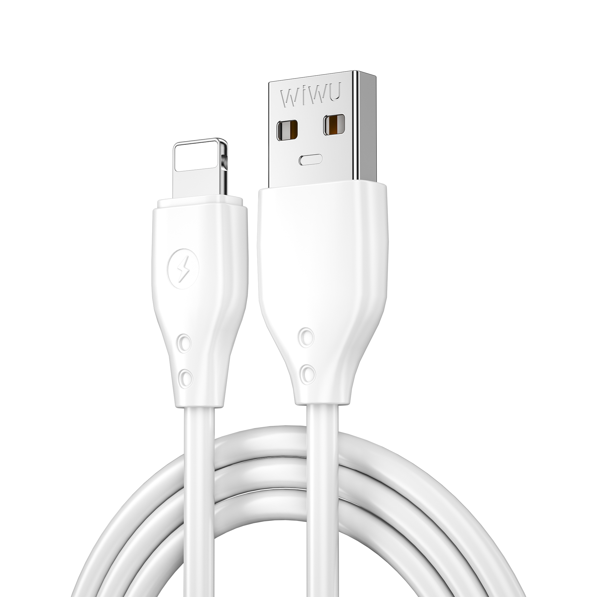 Wiwu Pioneer Wİ-C001 Ultra Esnek Lightning Usb Kablo 1M - Beyaz
