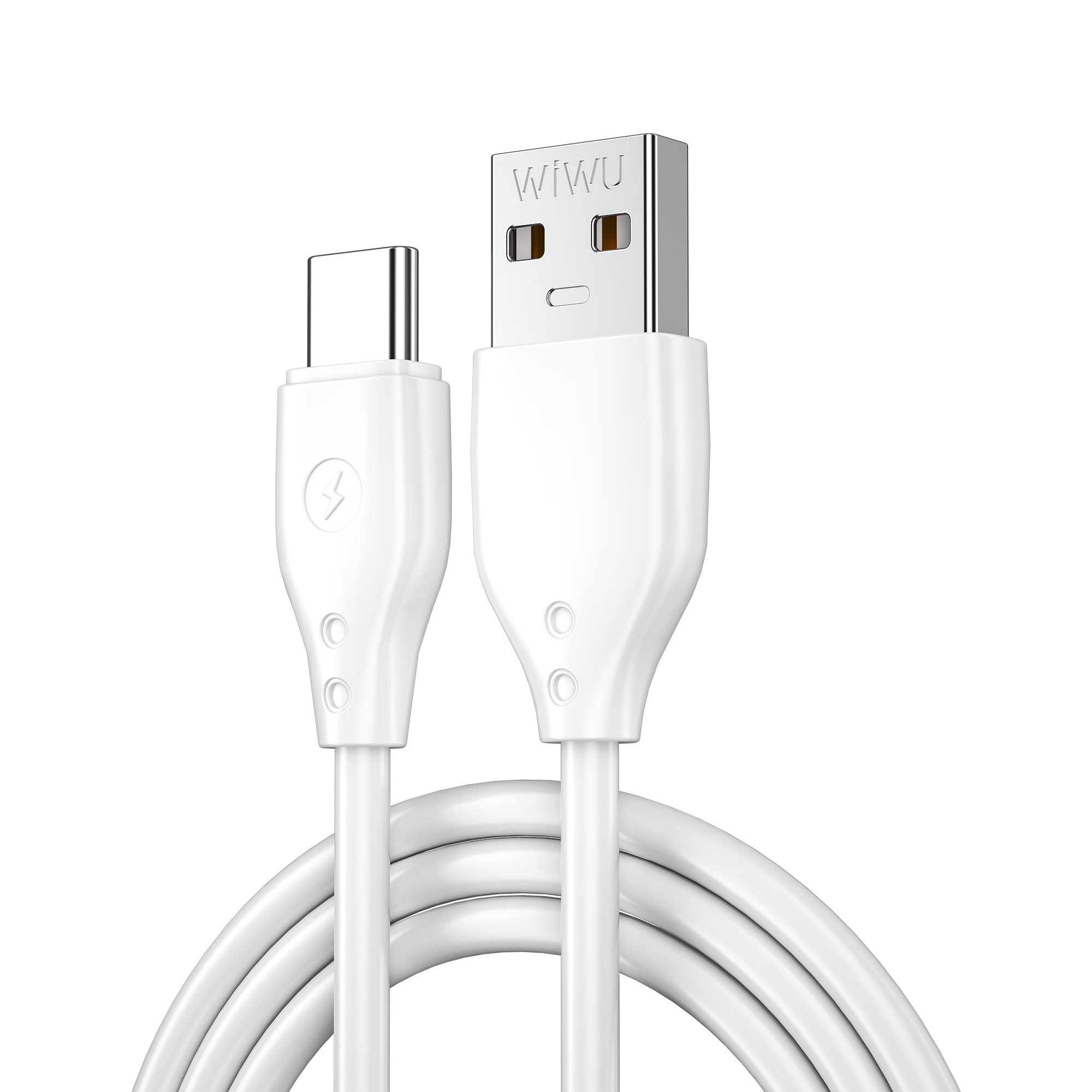 Wiwu Pioneer Wİ-C001 Ultra Esnek Type-C Usb Kablo 1M - Beyaz
