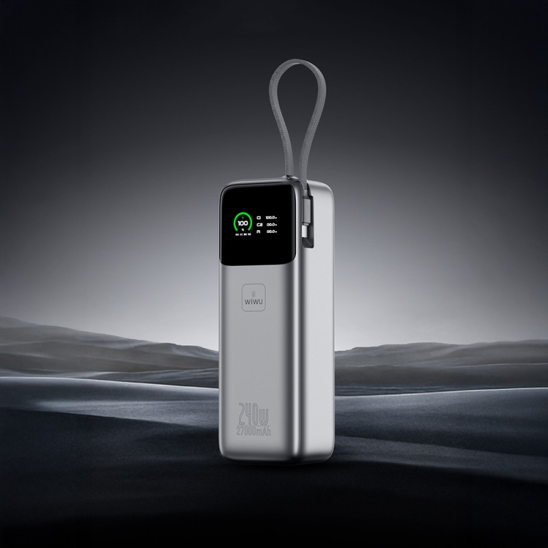 Wiwu PM-201 Power Mega Series Portable Powerbank with Type-C Output PD 240W 27000mAh - 3