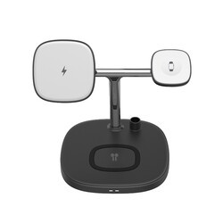 Wiwu Power Air M8 4 in 1 Mıknatıslı Kablosuz Şarj Standı - 1
