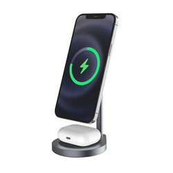 Wiwu Power Air X25 2 in 1 Wireless Charge Stand - Wiwu