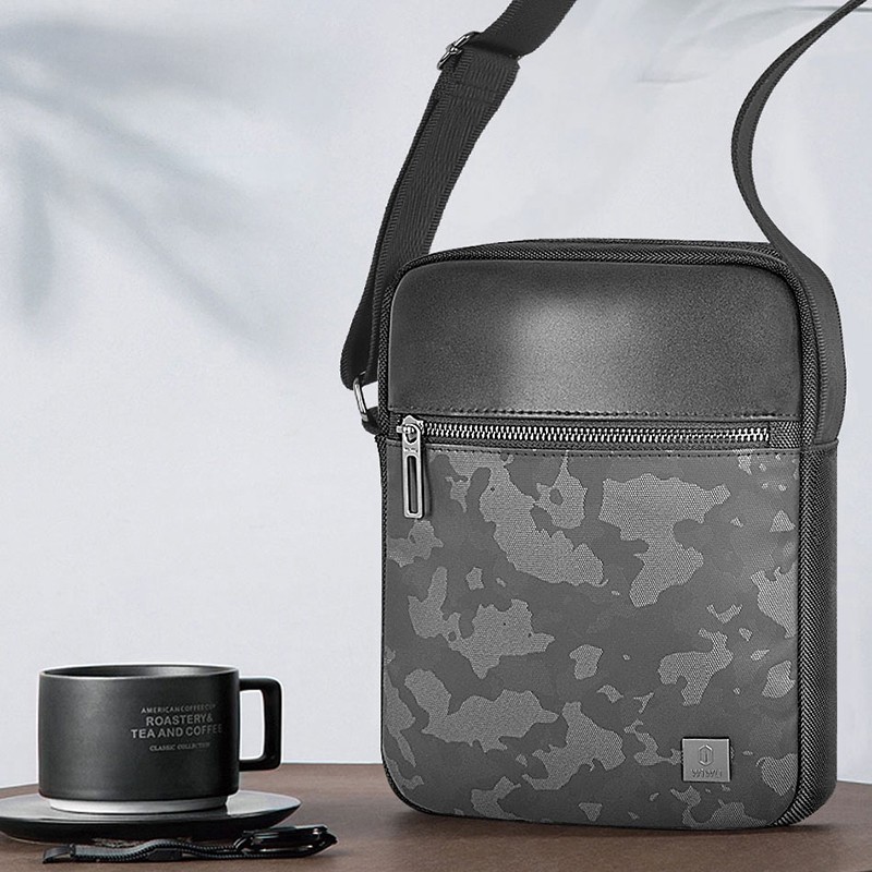 Wiwu Salem Series Sling Waterproof Polyester Fabric Crossbody Bag - 10