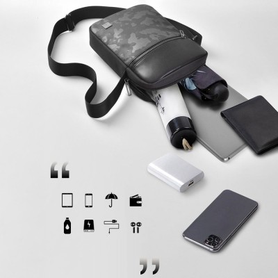 Wiwu Salem Series Sling Waterproof Polyester Fabric Crossbody Bag - 12