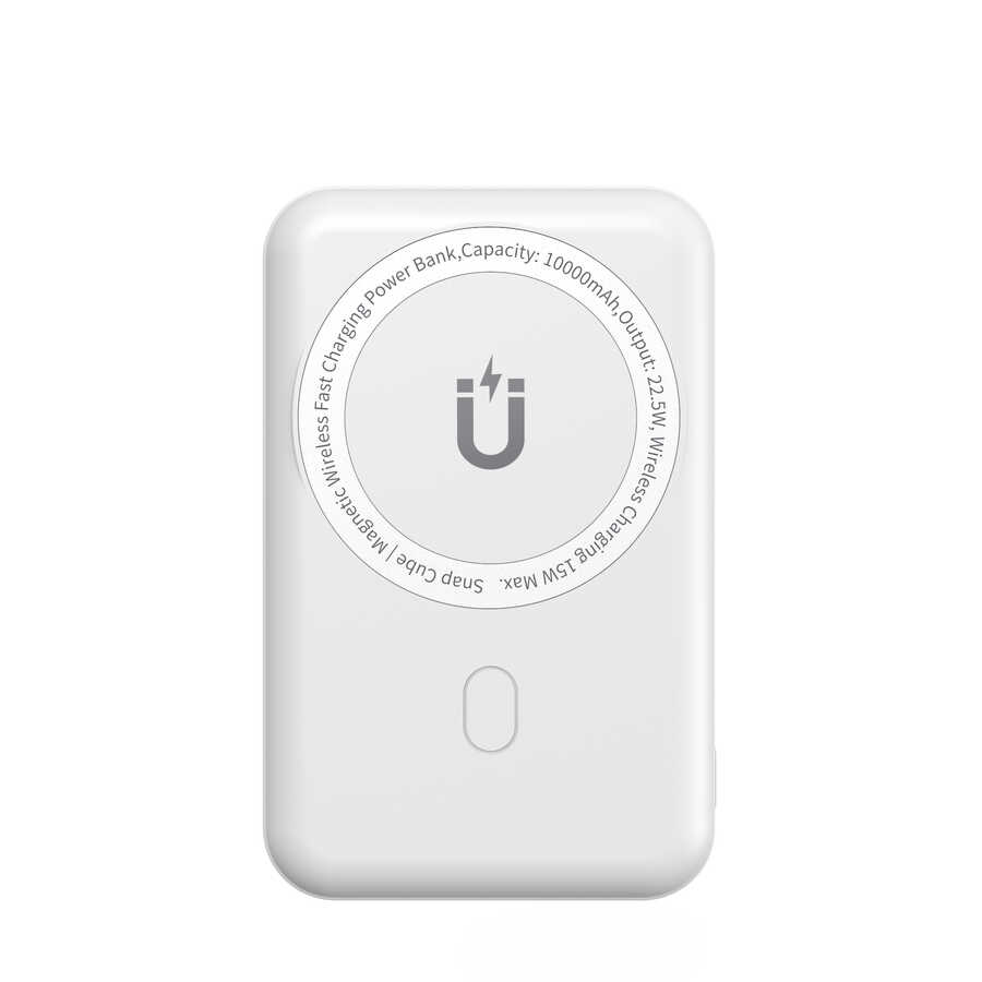 Wiwu SC10000 M-safe Mıknatıslı Wireless Powerbank - Beyaz