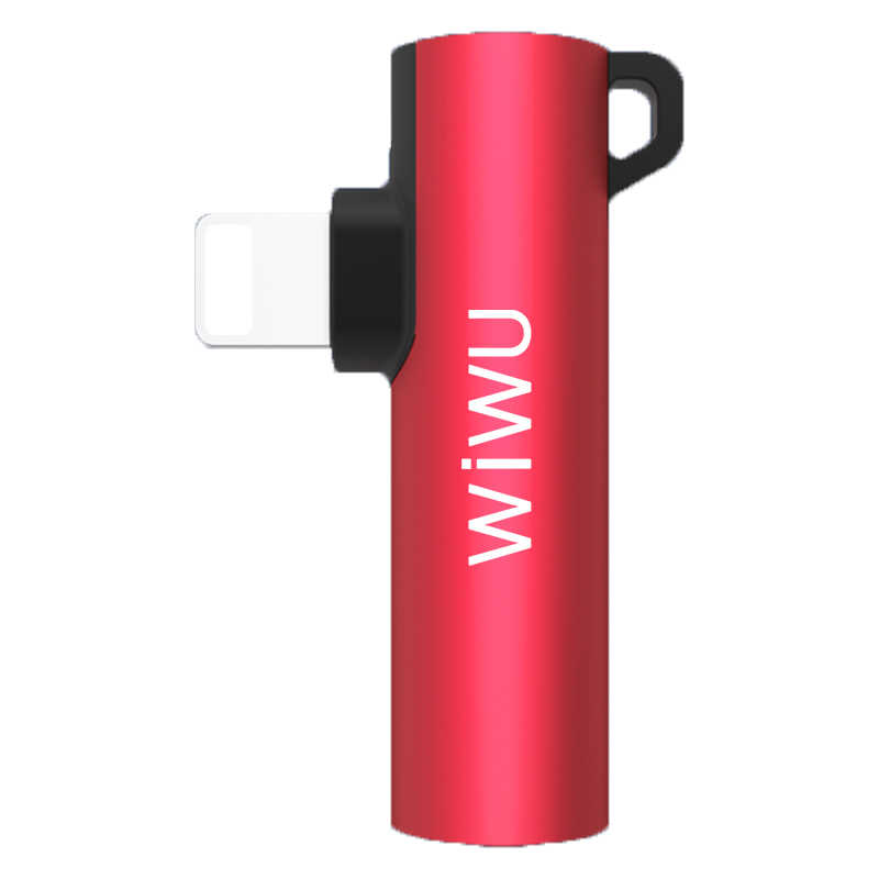 Wiwu ST03 Lightning Ses Adaptörü - Kırmızı