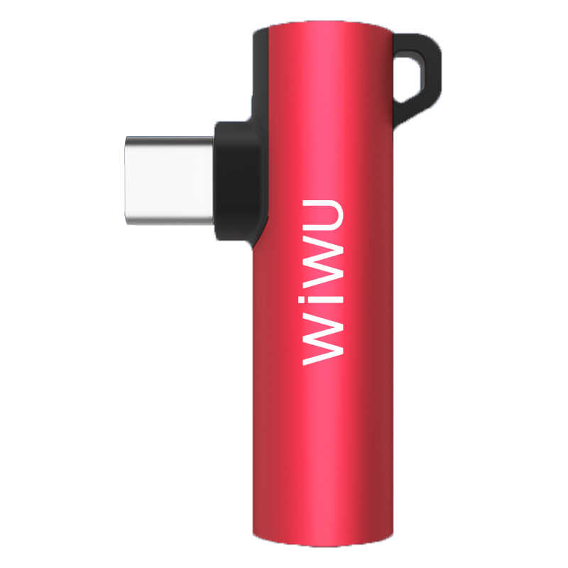Wiwu ST05 Type-C Ses Adaptörü - Kırmızı