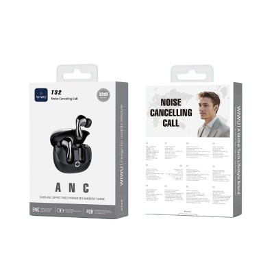 Wiwu T32 Plus ANC/ENC Technology In-Ear Bluetooth Headphones v5.4 - 9