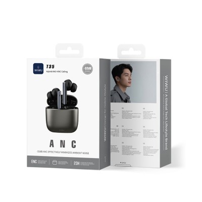 Wiwu T35 Hybrid ANC/ENC Technology In-Ear Bluetooth Headphones v6.0 - 8