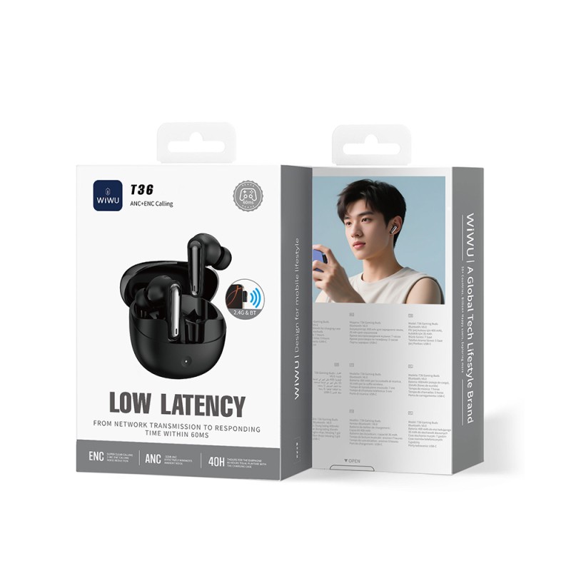 Wiwu T36 In-Ear Bluetooth Headphones v6.0 with ANC/ENC Technology - 8