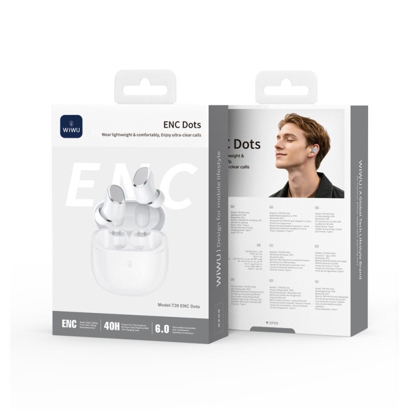 Wiwu T39 ENC Teknolojili Suya Dayanıklı Kulak İçi Bluetooth Kulaklık v6.0 - 11