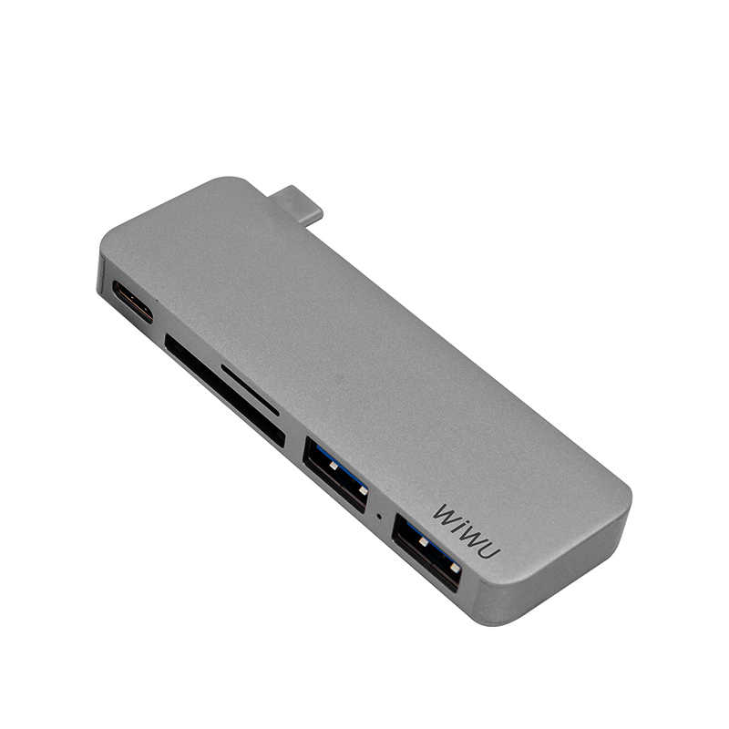 Wiwu T6 Type-C Hub - Gri
