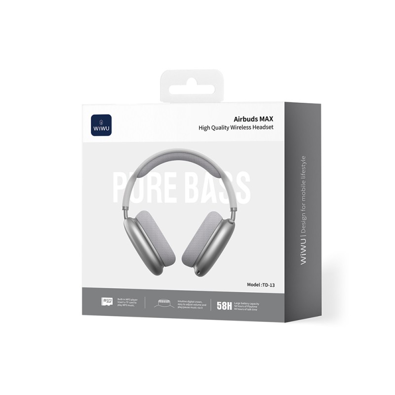 Wiwu TD-13 Airbuds Max Pure Bass Özellikli Kulak Üstü Bluetooth Kulaklık v6.0 - 14