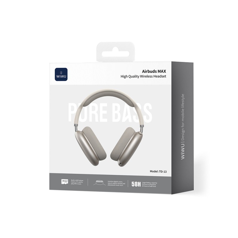 Wiwu TD-13 Airbuds Max Pure Bass Özellikli Kulak Üstü Bluetooth Kulaklık v6.0 - 17