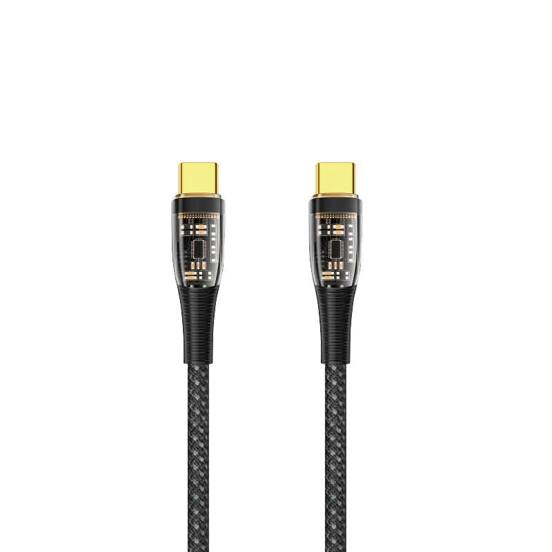 Wiwu TM02 Type-C to Type-C PD Data Kablo 480Mbps 100W 2 metre - Siyah