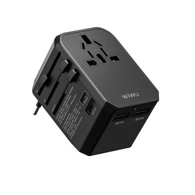 Wiwu UA-304 Multi Universal TR/US/UK/AUS/EU Compatible Charging Adapter 45W - Wiwu