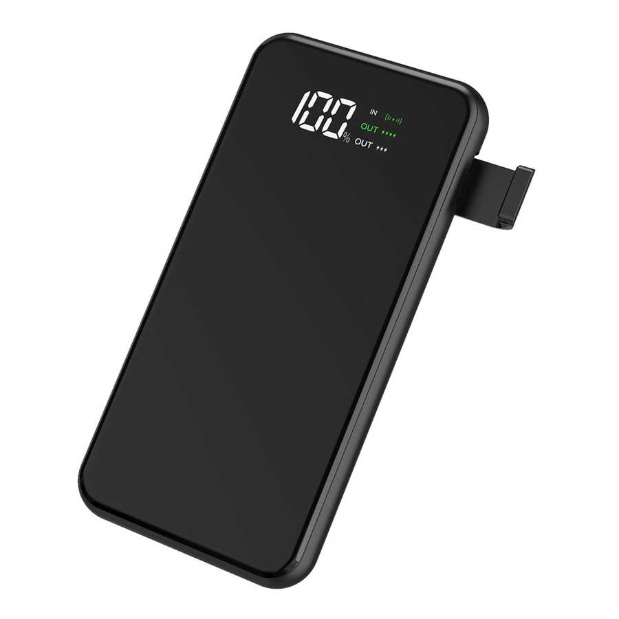 Wiwu W1 8000 Mah Wireless Powerbank - Siyah