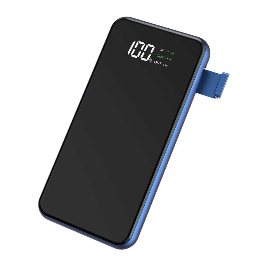 Wiwu W1 8000 Mah Wireless Powerbank - Mavi