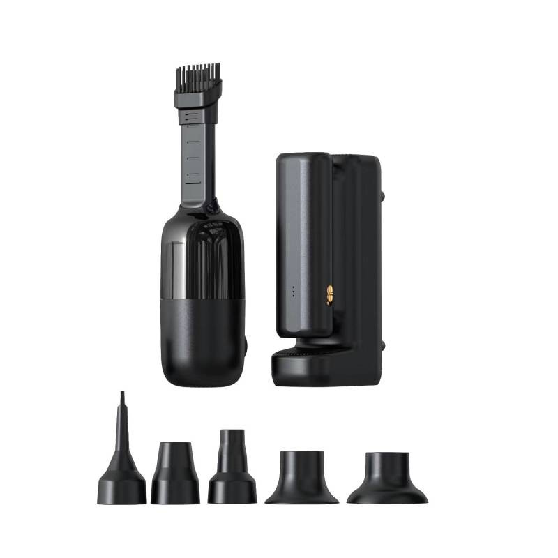 Wiwu Wi-Ai002 5in1 Auto Vehicle Tire Inflation Pump - Auto Vehicle Vacuum Cleaner - Vacuum Machine - Flashlight Digital Display Vehicle Air Compressor - 3