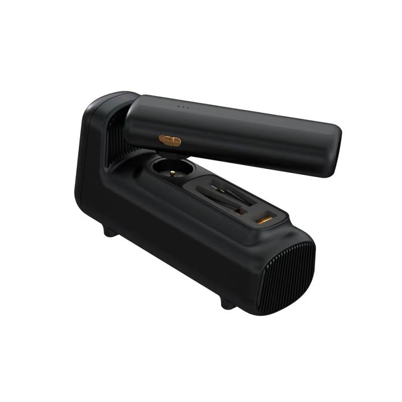 Wiwu Wi-Ai002 5in1 Auto Vehicle Tire Inflation Pump - Auto Vehicle Vacuum Cleaner - Vacuum Machine - Flashlight Digital Display Vehicle Air Compressor - 6