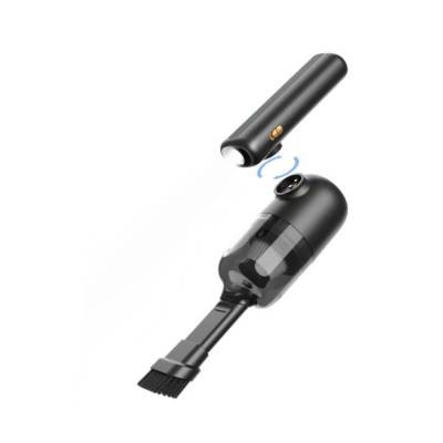 Wiwu Wi-Ai002 5in1 Auto Vehicle Tire Inflation Pump - Auto Vehicle Vacuum Cleaner - Vacuum Machine - Flashlight Digital Display Vehicle Air Compressor - 7