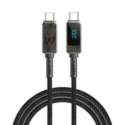 Wiwu Wi-C038 Titan Series Type-C to Type-C PD 100W LED Digital Display Charging and Data Cable 1.2M - Wiwu