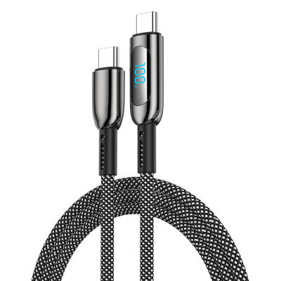 Wiwu Wi-C041 MagQ Zinc Alloy Type-C to Type-C Fast Charging Data and Charging Cable 100W - Wiwu