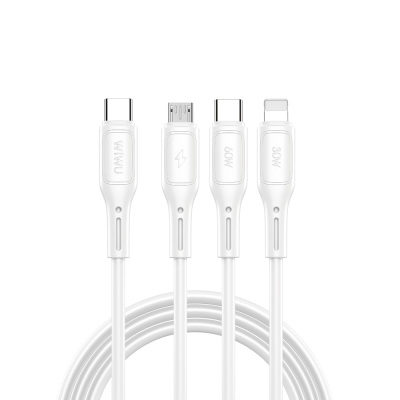 Wiwu Wi-C046E Starlink Series 3in1 USB-C to Lightning – Type-C – Micro Charging and Data Cable 60W 1.2M - Wiwu