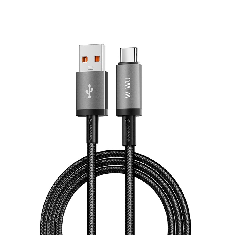Wiwu Wi-C054 Titanlink Series USB-A to TYPE-C Fast Charging Data and Charging Cable 1M - 1