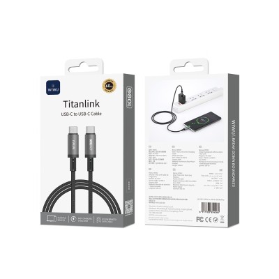 Wiwu Wi-C057 Titanlink Series Type-C to Type-C Fast Charging PD Data and Charging Cable 60W 1M - 8