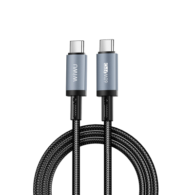 Wiwu Wi-C061 Titanlink Series Type-C to Type-C Fast Charging PD Data and Charging Cable 60W 2.5M - Wiwu