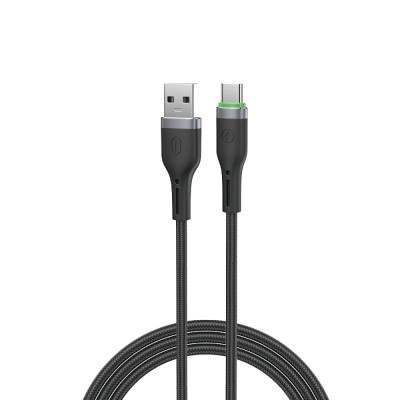 Wiwu Wi-C067 Orginlink Serisi LED Göstergeli USB-A to Type-C Hızlı Şarj Özellikli Data ve Şarj Kablosu 1M