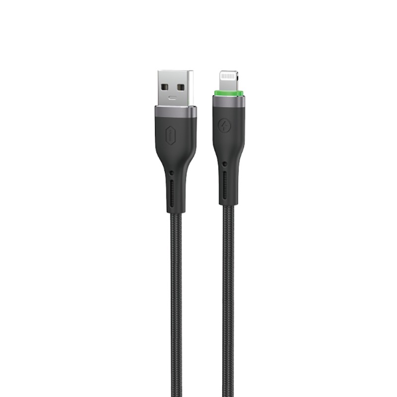 Wiwu Wi-C068 Orginlink Serisi LED Göstergeli USB-A to Lightning Hızlı Şarj Özellikli Data ve Şarj Kablosu 1M - 3