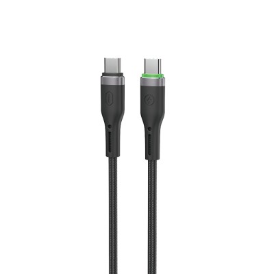 Wiwu Wi-C069 Orginlink Serisi LED Göstergeli Type-C to Type-C Hızlı Şarj Özellikli PD Data ve Şarj Kablosu 60W 1M - 3