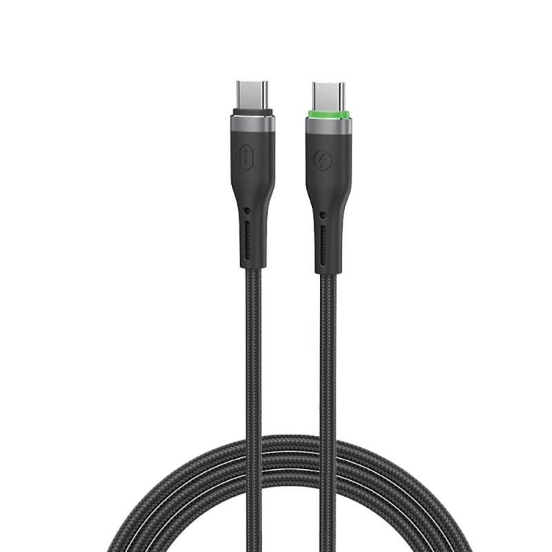 Wiwu Wi-C069 Orginlink Serisi LED Göstergeli Type-C to Type-C Hızlı Şarj Özellikli PD Data ve Şarj Kablosu 60W 1M - 2
