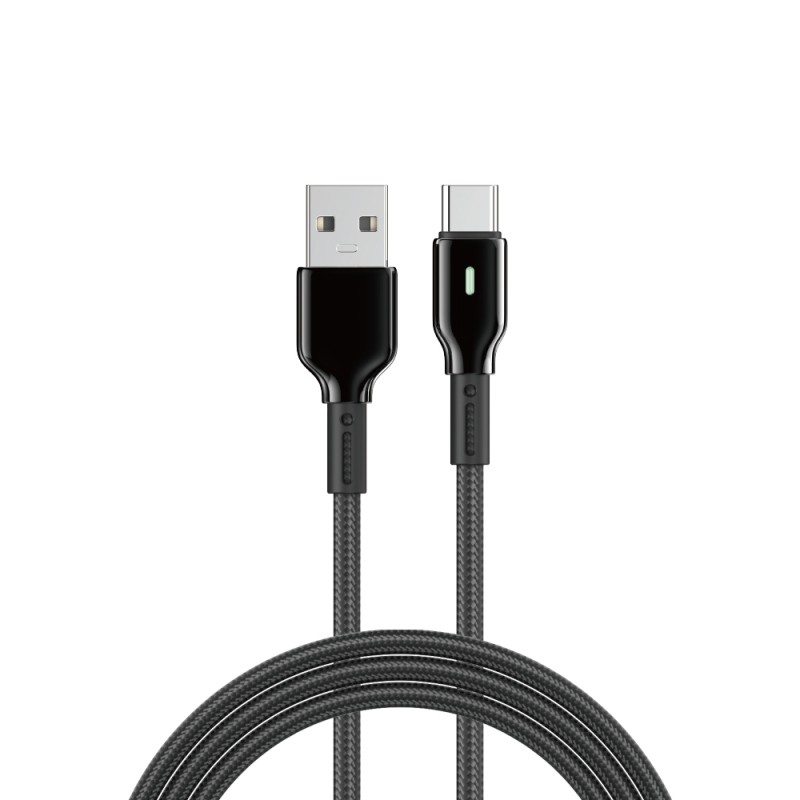 Wiwu Wi-C073 Drualink Series USB-A to Type-C Fast Charging Data and Charging Cable 3A 1M - 2