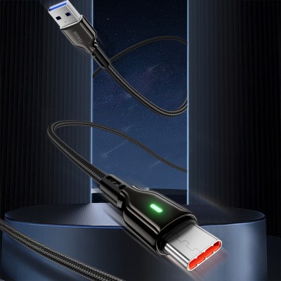 Wiwu Wi-C073 Drualink Serisi USB-A to Type-C Hızlı Şarj Özellikli Data ve Şarj Kablosu 3A 1M - 4