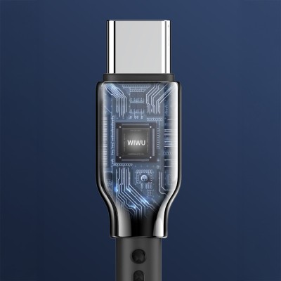 Wiwu Wi-C073 Drualink Serisi USB-A to Type-C Hızlı Şarj Özellikli Data ve Şarj Kablosu 3A 1M - 5