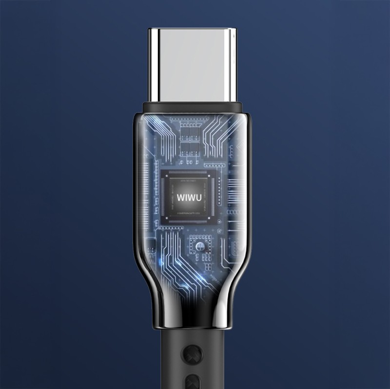 Wiwu Wi-C073 Drualink Serisi USB-A to Type-C Hızlı Şarj Özellikli Data ve Şarj Kablosu 3A 1M - 5