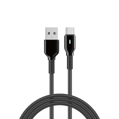Wiwu Wi-C073 Drualink Serisi USB-A to Type-C Hızlı Şarj Özellikli Data ve Şarj Kablosu 3A 1M - 2