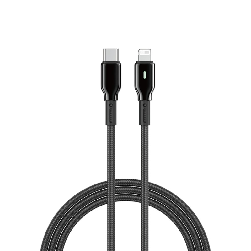 Wiwu Wi-C076 Drualink Series Type-C to Lightning PD Fast Charging Cable 27W 1M - 1