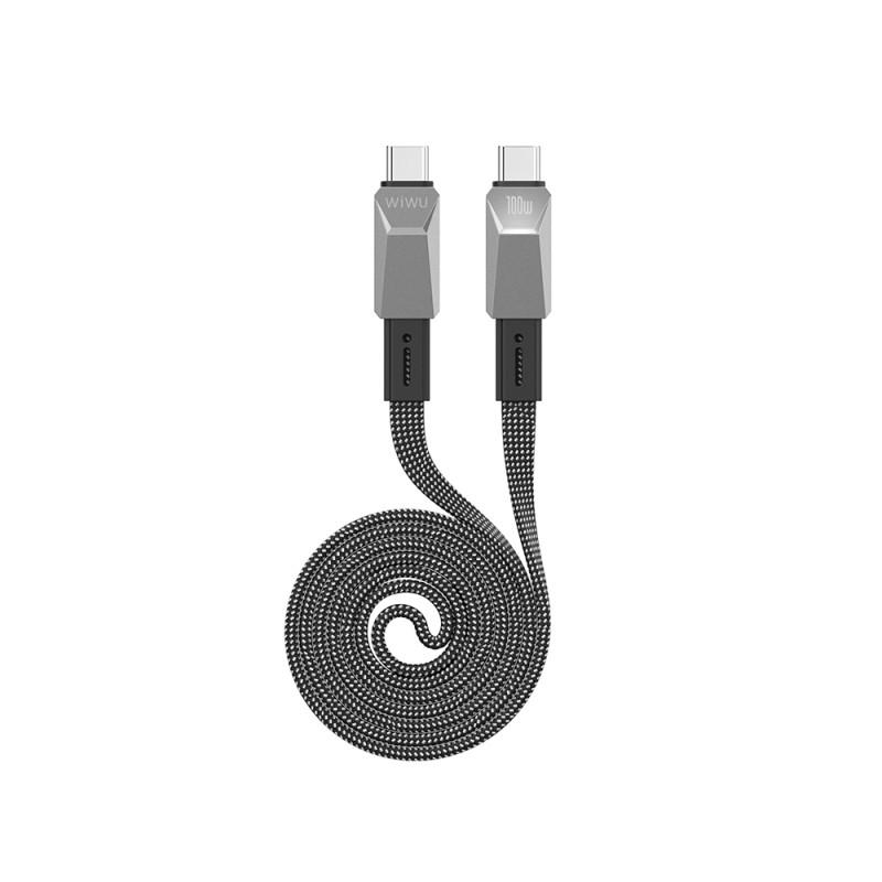 Wiwu Wi-C078 Cyberlink Series Type-C to Type-C PD Fast Charging Data and Charging Cable 100W 1M - 3