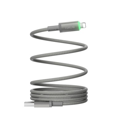 Wiwu Wi-C081 Maglink Serisi Işıklı Magnetik USB-A to Lightning Işıklı Hızlı Şarj Özellikli Data ve Şarj Kablosu 1M - 4