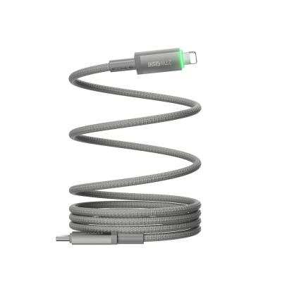 Wiwu Wi-C083 Maglink Serisi Işıklı Magnetik Type-C to Lightning PD Hızlı Şarj Özellikli Data ve Şarj Kablosu 27W 1M - 4