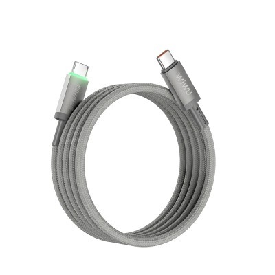 Wiwu Wi-C084 Maglink Series LED Indicator Type-C to Type-C Fast Charging Data and Charging Cable 100W 1M - 2